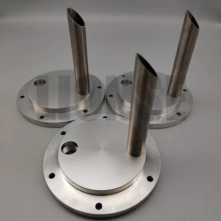 Dhukungan Pipa Vertikal Flange Aluminium